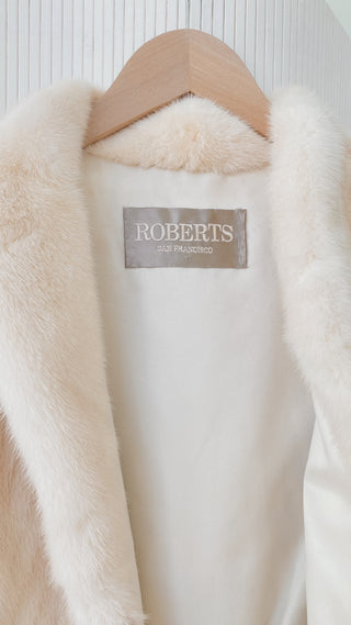 Fabulous Roberts Ivory Mink Coat