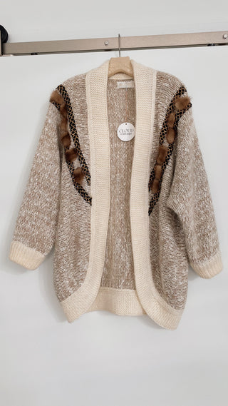 Rad Mohair Mink Sequin Accent Sweater