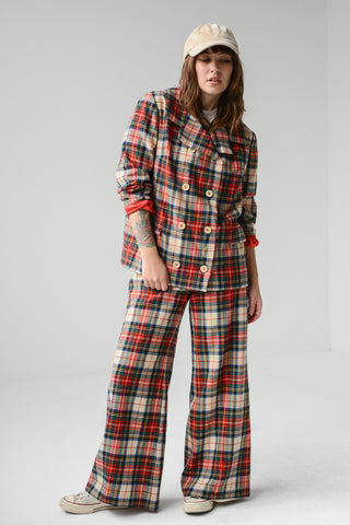 Tartan Plaid 70s Wool Suit