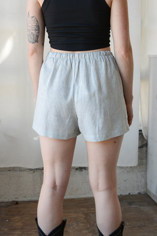 Kerry Stripe Linen Shorts