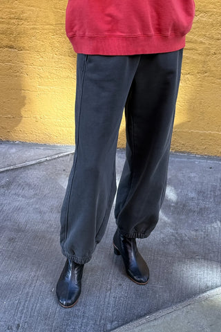 French Terry Balloon Pants in Coal