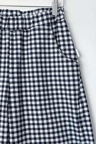 Arc Cotton Pant in Navy Gingham