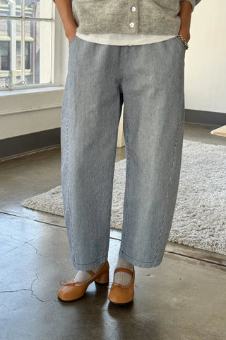 Arc Cotton Pant in Blue Stripe