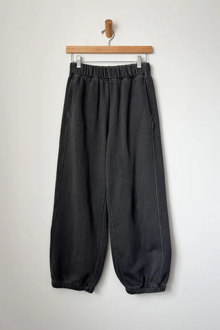 French Terry Balloon Pants in Coal