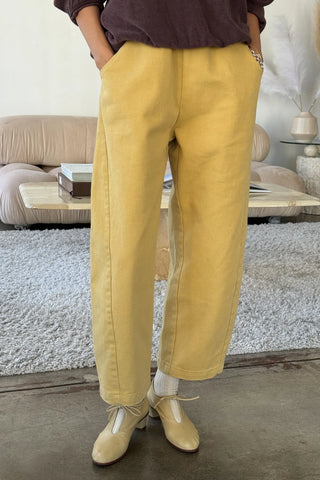 Arc Cotton Pant in Butter