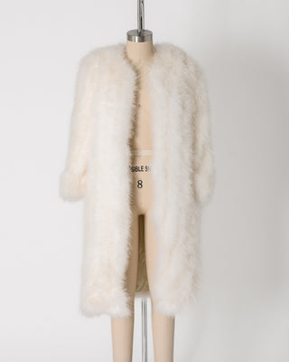 Stunning 60s Marabou Feather Coat