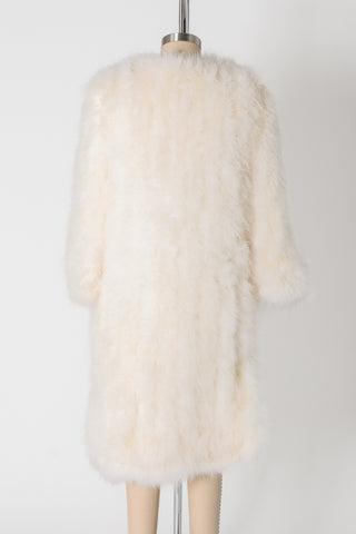 Stunning 60s Marabou Feather Coat