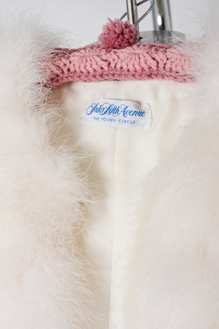 Stunning 60s Marabou Feather Coat