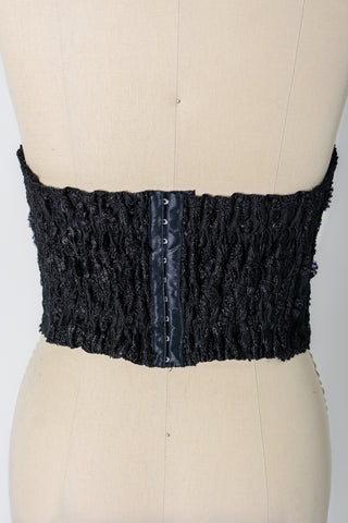 Irridescent Bedazzled Sheer Bustier