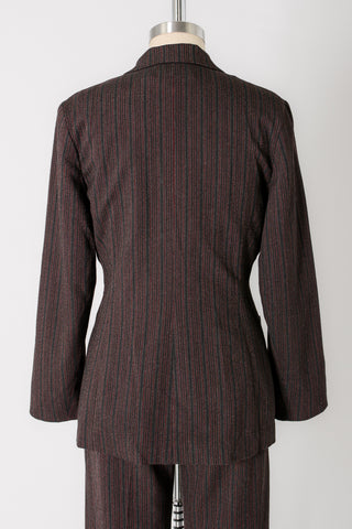 Biba Y2K Dark Pinstripe Pant Suit