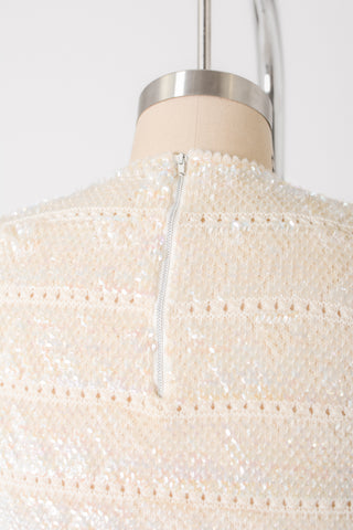 Irridescent Sequin Wool Knit Tank