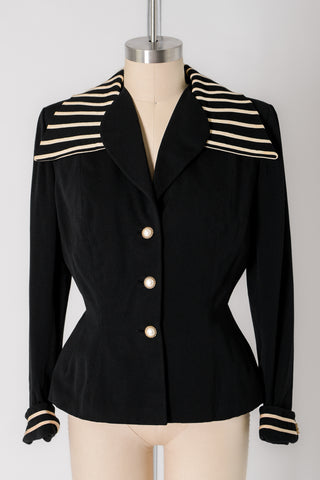 Art Deco 40s Lilli Ann Wool Evening Jacket