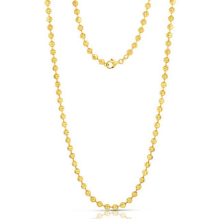 14K Gold Plated Sterling Moon Cut Chain ~ 16"