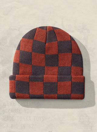 Checkerboard Slacker Beanie